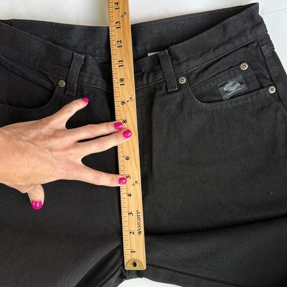 NWT Vintage Harley Davidson Classic Women's McJean Denim Black Size 12P - Picture 12 of 13